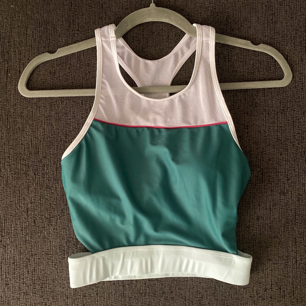 Nani Swimwear Costa Color block Crop Bikini Top Size XS NWOT